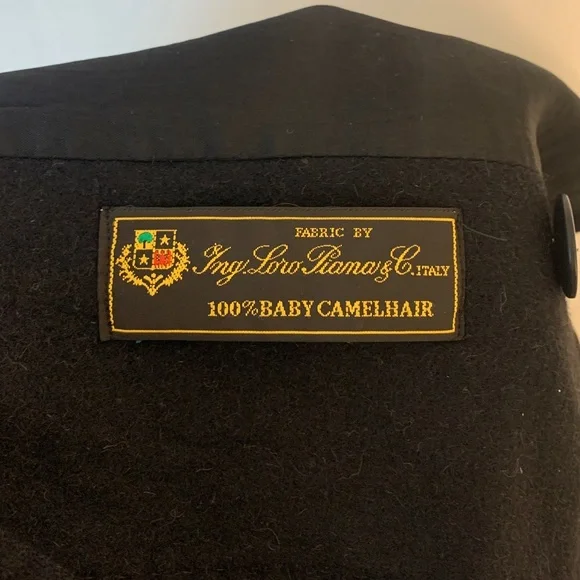Vintage Fleurette Loro Piana & c. Italy Camel Hair Coat
